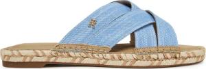 Tommy Hilfiger Espadrilles Chambray Espadrille Mule FW0FW08501 Blau