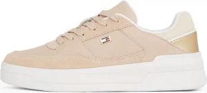 Tommy Hilfiger ESSENT BASKET SNEAKER METALLIC Plateausneaker, Freizeitschuh, Halbschuh, Schnürschuh mit seitlicher Logoflagge