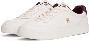 Tommy Hilfiger ESSENTIAL ELEVATED COURT SNEAKER Plateausneaker, Freizeitschuh, Halbschuh, Schnürer mit Ziernähten und Kontrastbesatz