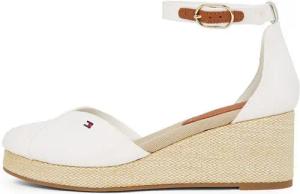 Tommy Hilfiger FLAG CLOSED TOE MID WEDGE ESPAD Keilsandalette, Riemchensandale, Sommerschuh mit verstellbarer Schnalle