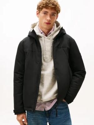 Tommy Hilfiger Funktionsjacke "TECH HOODED SHORT PADDED JACKET" mit Kapuze Winterjacke, Outdoorjacke wasserabweisend