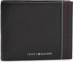 Tommy Hilfiger Geldbörse "TH CENTRAL CC & COIN" Herren Geldbeutel, Portemonnaie mit Logoschriftzug und Kontrastnaht