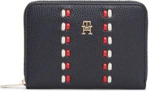 Tommy Hilfiger Geldbörse TH ICON MED ZA CORP, Damen Geldbeutel, Portemonnaie mit farbigen Details