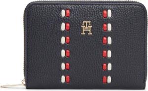 Tommy Hilfiger Geldbörse "TH ICON MED ZA CORP", Damen Geldbeutel, Portemonnaie mit farbigen Details
