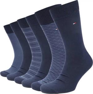 Tommy Hilfiger Giftbox 6-Pack Navy - Größe 43-46