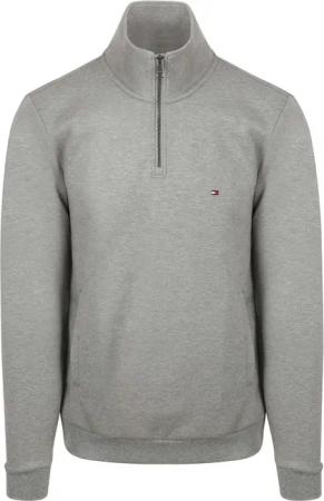 Tommy Hilfiger Half Zip Pullover Intechno Grau - Größe XL