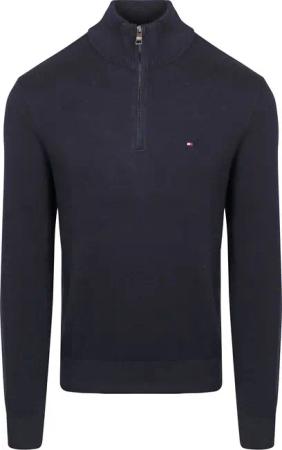 Tommy Hilfiger Half Zip Pullover Navy - Größe XL