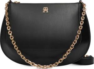 Tommy Hilfiger Handtasche Th Glam Conv Med Crossover AW0AW18143 Schwarz
