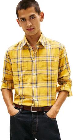 TOMMY HILFIGER Hemd  gelb | S