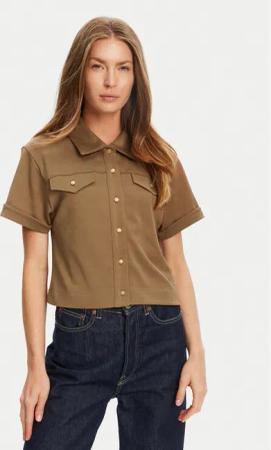 Tommy Hilfiger Hemd Gold Button WW0WW44626 Braun Regular Fit