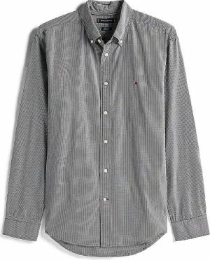 TOMMY HILFIGER Hemd Regular Fit  grau | XXL