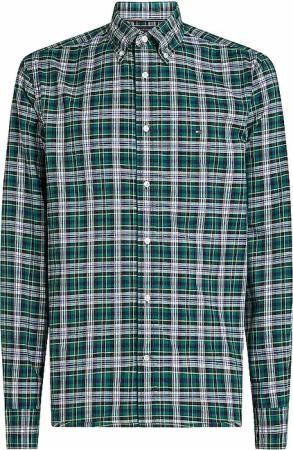 TOMMY HILFIGER Hemd Regular Fit grün | L