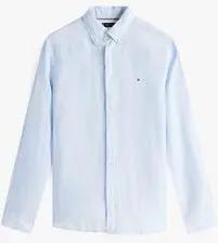 Tommy Hilfiger  Hemdbluse MW0MW34602 LINEN PIGMENT DYED-C10 BREEZY BLUE