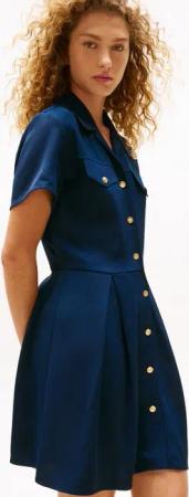 Tommy Hilfiger Hemdblusenkleid VIS TWILL S/S F&F MINI DRESS