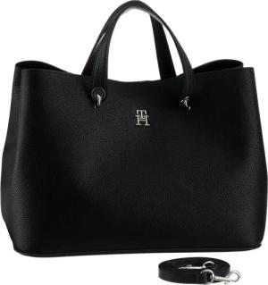 Tommy Hilfiger Henkeltasche TH EMBLEM SATCHEL, mit TH-Emblem vorne
