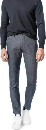 Tommy Hilfiger Herren Hose blau meliert Slim Fit