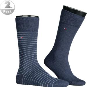 Tommy Hilfiger Herren Socken blau Baumwolle & Mix Gestreift