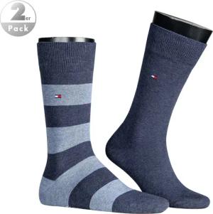 Tommy Hilfiger Herren Socken blau Baumwolle & Mix Gestreift
