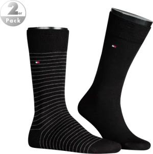 Tommy Hilfiger Herren Socken schwarz Baumwolle & Mix Gestreift