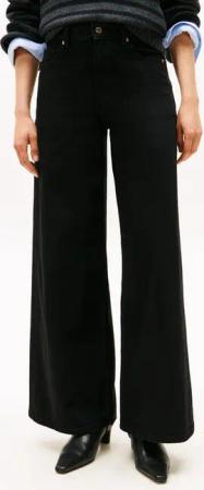 Tommy Hilfiger High-waist-Jeans DNM BLACK 70's WIDE LEG HW