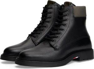 Tommy Hilfiger HILFIGER COMFORT LWT WRM MX BOOT Schnürboots, Herbstboots, Schnürstiefelette mit Logo-Aufnäher an der Schuhzunge