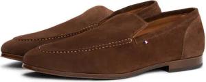 Tommy Hilfiger HILFIGER FLEXIBLE SUEDE LOAFER Slipper, Blockabsatz, Loafer, Businsesschuh, Abendschuh mit Logoflag
