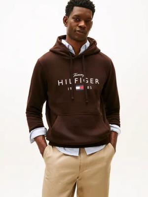 Tommy Hilfiger Hoodie "BRAND LOVE BIG HILFIGER", mit Logo-Grafik, normale Passform