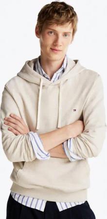 Tommy Hilfiger Hoodie ESSENTIAL TERRY mit Tunnelzug und Flag-Stickerei