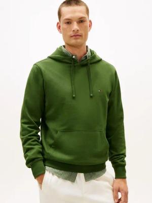 Tommy Hilfiger Hoodie ESSENTIAL TERRY mit Tunnelzug und Flag-Stickerei