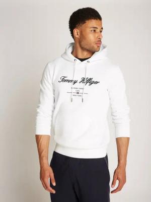 Tommy Hilfiger Hoodie SCRIPT LOGO HOODY mit aufgesticktem Logo