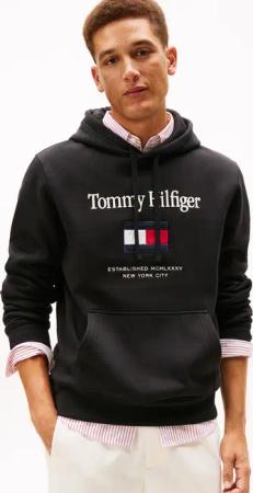 Tommy Hilfiger Hoodie "TOMMY EMBRO FLAG", normale Passform, Stickerei