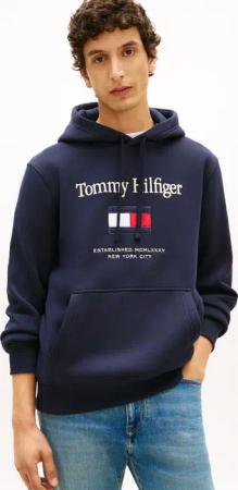 Tommy Hilfiger Hoodie "TOMMY EMBRO FLAG", normale Passform, Stickerei
