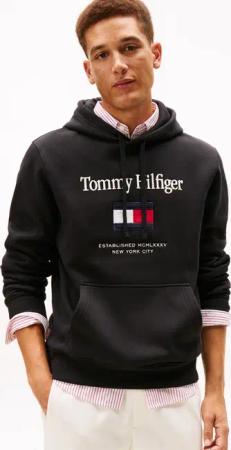 Tommy Hilfiger Hoodie TOMMY EMBRO FLAG normale Passform, Stickerei