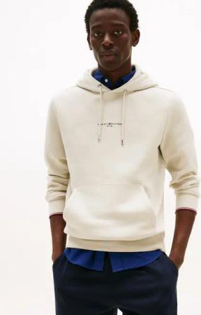 Tommy Hilfiger Hoodie TOMMY LOGO TIPPED HOODY Tommy-Tape innen am Ausschnitt, Flag-Stickerei am Ärmel