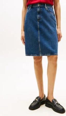 Tommy Hilfiger Jeansrock DNM DEE STRAIGHT KNEE RW SKIRT