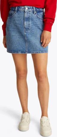 Tommy Hilfiger Jeansrock DNM MINI SKIRT HW ALI in Mini-Länge, in blauer Waschung