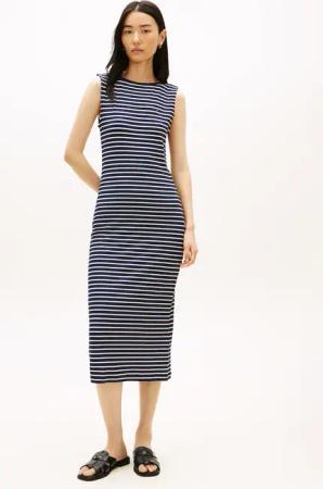 Tommy Hilfiger Jerseykleid "5X2 SLIM SLASH-NK DRS"