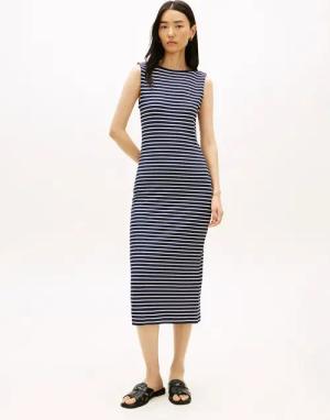 Tommy Hilfiger Jerseykleid 5X2 SLIM SLASH-NK DRS