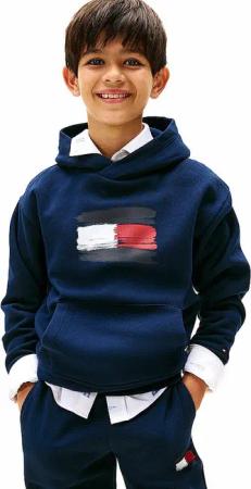 TOMMY HILFIGER Jungen Kapuzensweater - Hoodie dunkelblau | 92