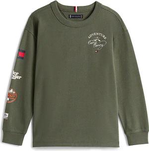 TOMMY HILFIGER Jungen Langarmshirt  olive | 152