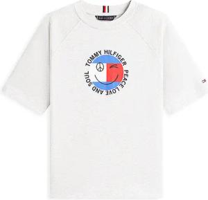 TOMMY HILFIGER Jungen T-Shirt hellgrau | 116