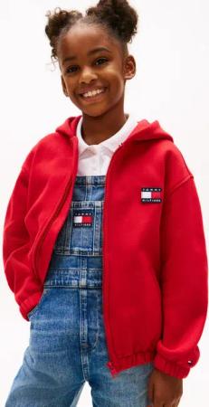 Tommy Hilfiger Kapuzensweatjacke Kinder bis 16 Jahre, mit Kapuze