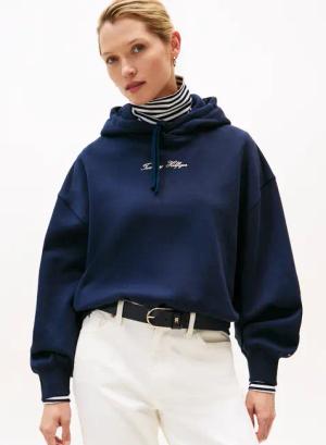 Tommy Hilfiger Kapuzensweatshirt "CLASSIC SCRIPT FLEECE HOODIE"
