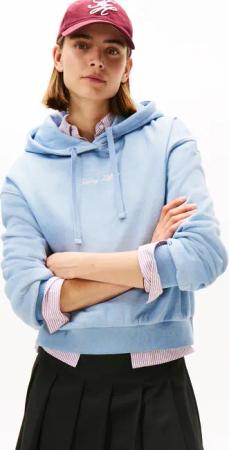 Tommy Hilfiger Kapuzensweatshirt "CLASSIC SCRIPT FLEECE HOODIE"