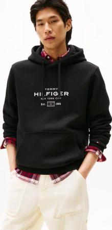 Tommy Hilfiger Kapuzensweatshirt "OVAL GRAPHIC HOODIE", Regular fit