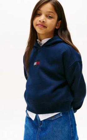 Tommy Hilfiger Kapuzensweatshirt RHINE STONE FLAG HOODIE Kinder bis 16 Jahre