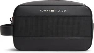 Tommy Hilfiger Kulturbeutel TH FOUNDATION WASHBAG, Unisex Kosmetiktasche, Waschbeutel mit farbiger Pasepelierung