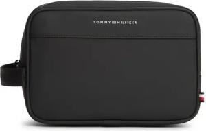 Tommy Hilfiger Kulturbeutel TH REPREVE WASHBAG, Unisex Minibag, Hygienebeutel mit praktischer Handschlaufe