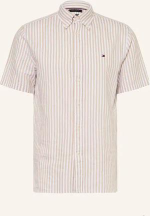 TOMMY HILFIGER Kurzarm-Hemd Regular Fit mit Leinen