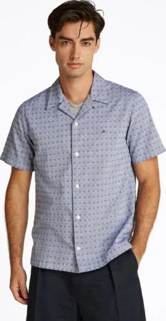 Tommy Hilfiger Kurzarmhemd COTTON LINEN DOBBY SS Regular Fit SHIRT